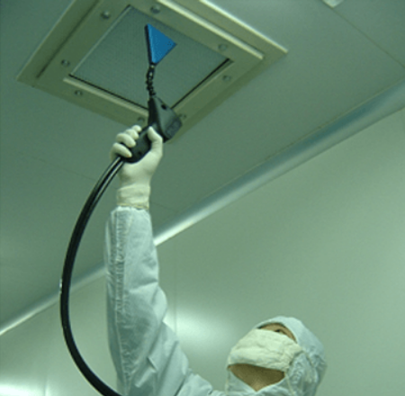 上海某食品廠高效檢漏現場